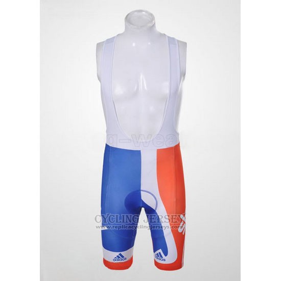 2012 Cycling Jersey Sky Champion Regno Unito Orange and Blue Short Sleeve and Bib Short